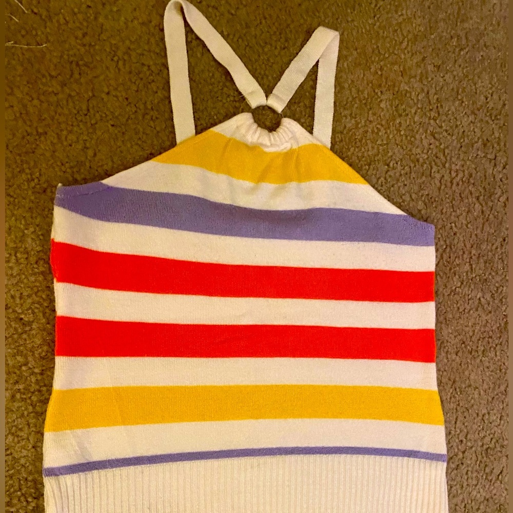 sharagano spring break sweater top size small